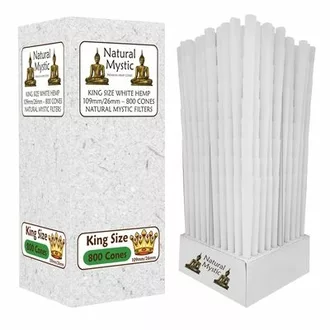 natural mystic box of 109mm/26mm white cones