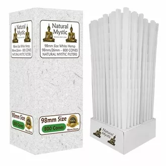 natural mystic box of 98mm/26mm white cones