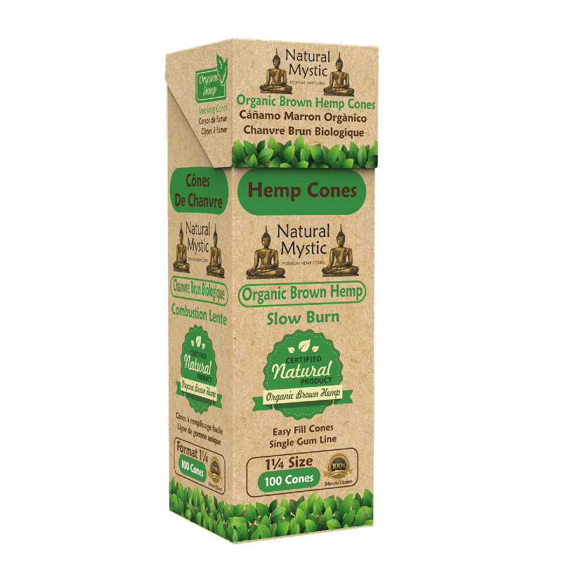 Cartons pré-roulés coniques RAW – Natural Mystic