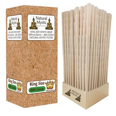 natural mystic box of 109mm/26mm brown cones