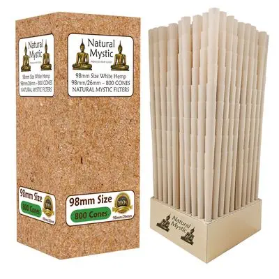 natural mystic box of 98mm/26mm brown cones