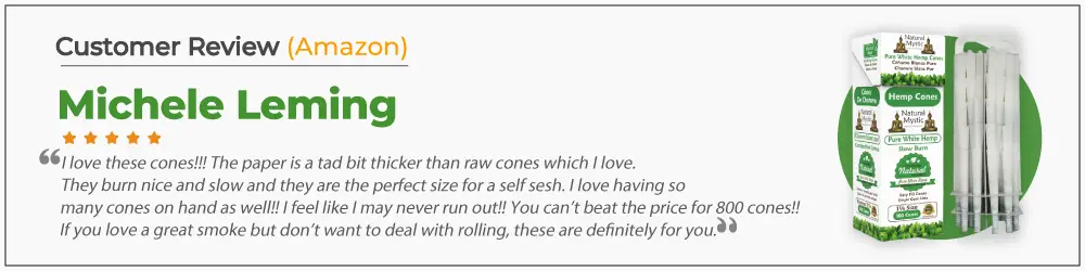 natural mystic hemp cones review by Michele Leming
